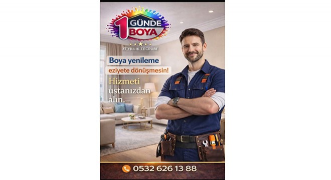 1GÜNDE BOYA ile Boya Badanada Yeni Dönem: Türkiye’de Aynı Gün Boya Hizmeti