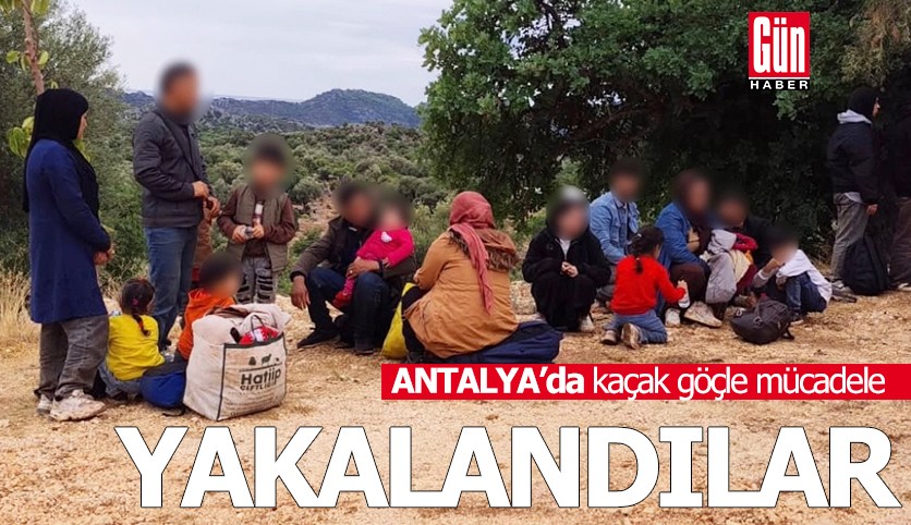 Antalya'da kaçak göçle mücadele: Yakalandılar