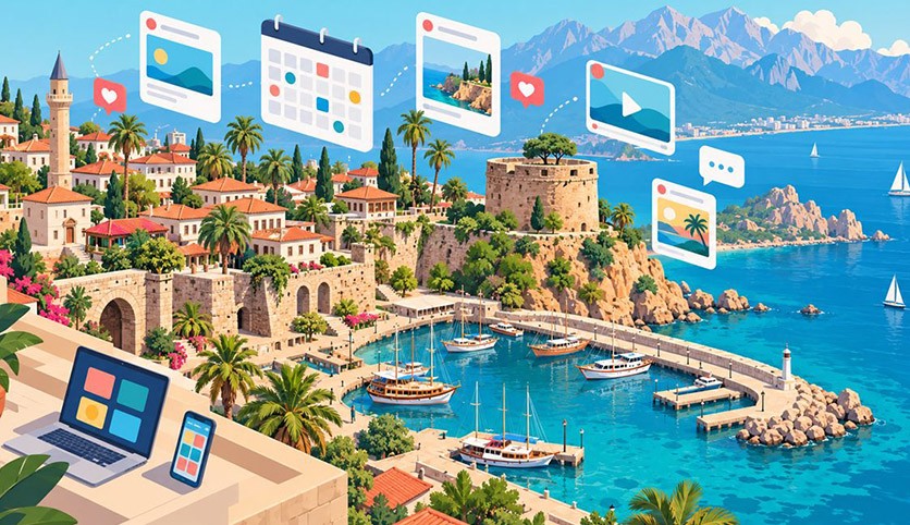 Antalya'daki Turizm İşletmeleri İçin Web Sitesi: Çok Dil, Sezon ve Rezervasyon