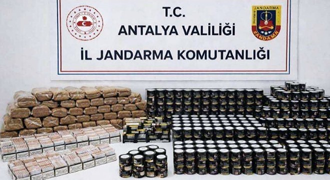 Alanya’da kaçak tütün operasyonu