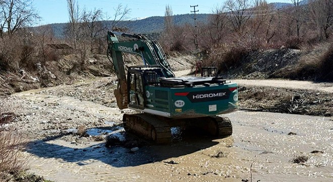 Antalya Dereköy’de dere ıslah çalışmaları başladı