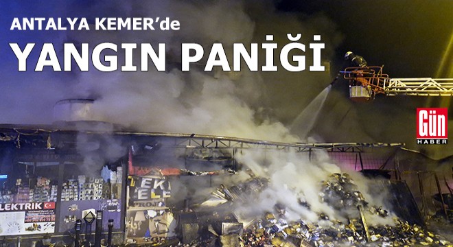 Antalya Kemer'de yangın paniği