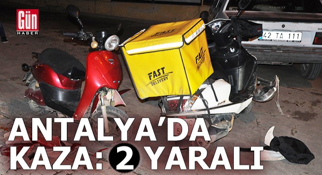 Antalya'da kaza: 2 yaralı
