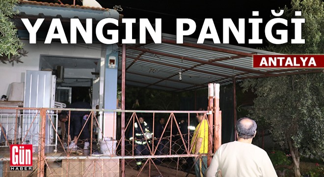 Antalya'da yangın paniği