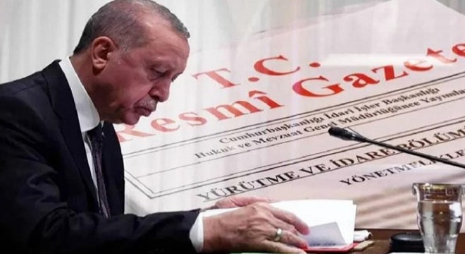 Cumhurbaşkanlığı tarafından yapılan atamalar Resmi Gazete’de