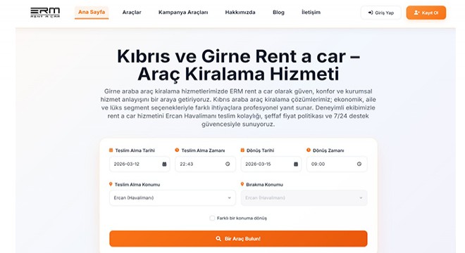 ERM Rent A Car ile Kıbrıs’ta Rahat ve Güvenli Araç Kiralama