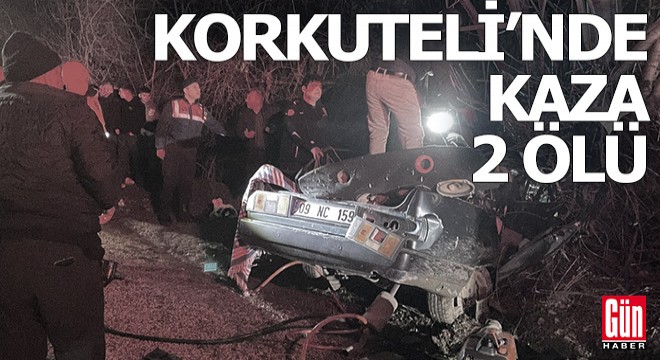 Korkuteli'nde kaza; 2 ölü, 2 yaralı