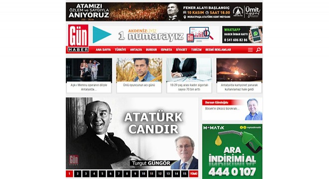 Muratpaşa Belediyesi 10 Kasım Fener Alayı duyuru banneri