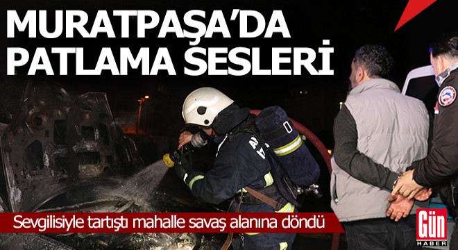 Muratpaşa'da akşam saatlerinde patlama sesleri
