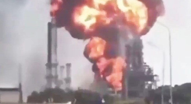 Petrol tesisinde patlama