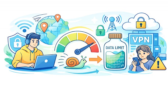Ücretsiz VPN Hizmetlerinde Bant Genişliği ve Veri Kotaları Hakkında Bilinmesi Gerekenler