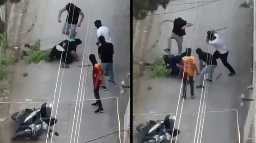 Kar maskeli 5 kişi, 1 kişiyi öldüresiye dövdü; o anlar kamerada